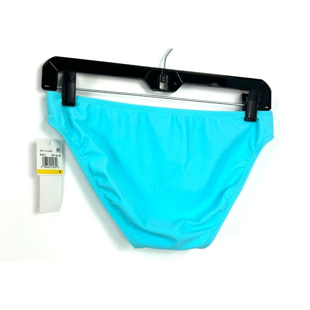 New Salt + Cove Womens Aqua Sea‎ Hipster Bikini Bottoms Size M 1049H3 - Picture 8 of 10